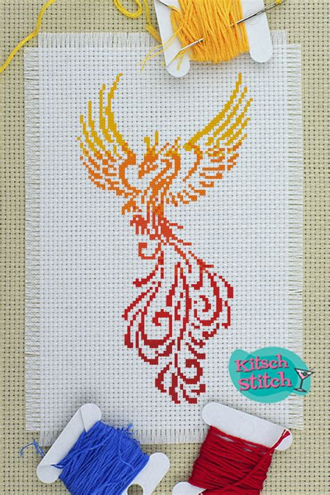 phoenix cross stitch pattern